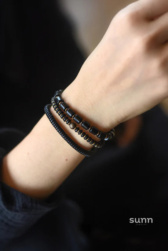 Maycee Sandalwood Bead Bracelet