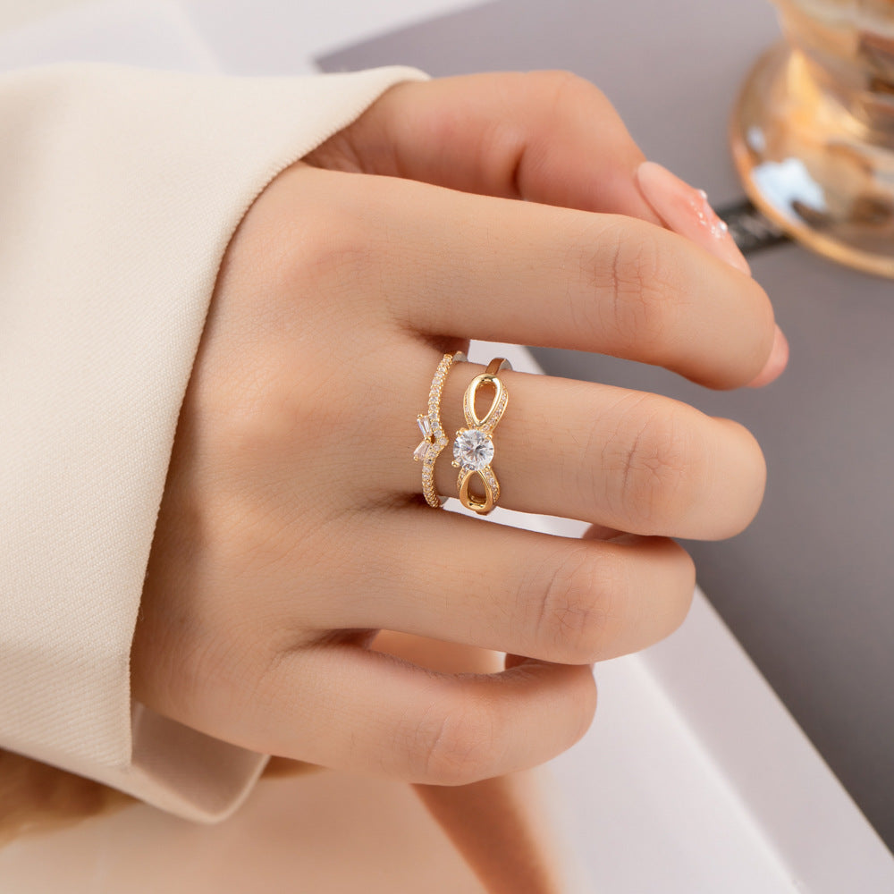 Mayci Delicate Bow Ring [PJTFJN8B]