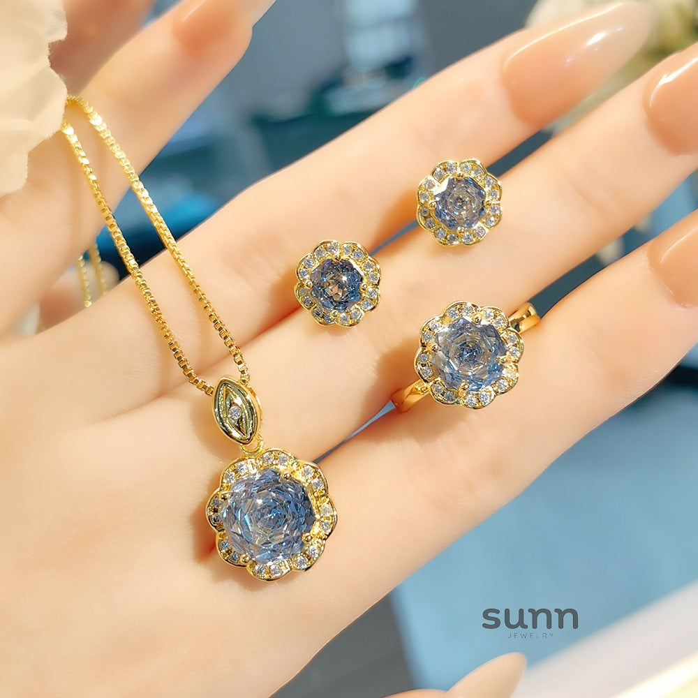 Mayleen Rose Gemstone Jewelry Set [N1X8KZGJ]