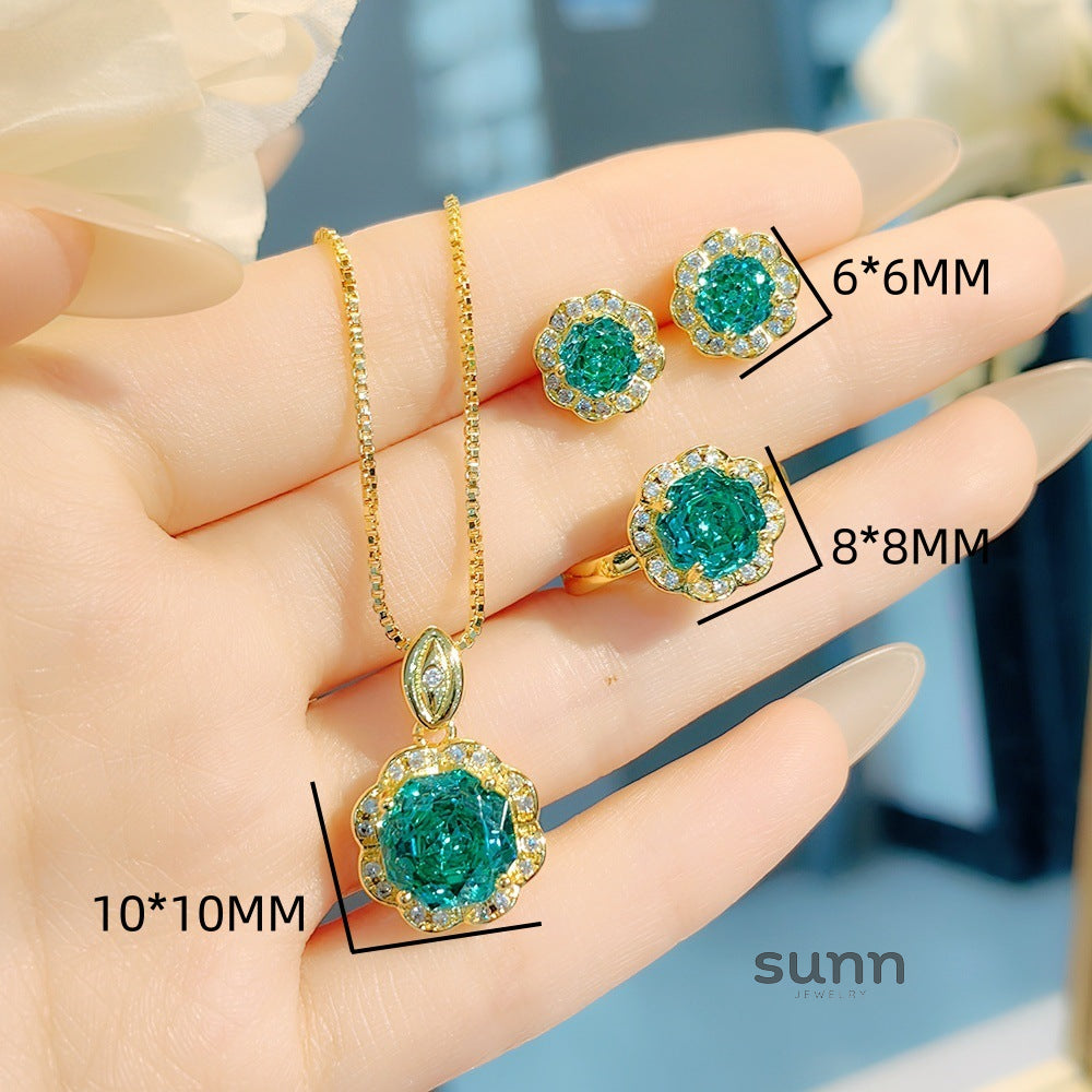Mayleen Rose Gemstone Jewelry Set [M0X5YKLJ]