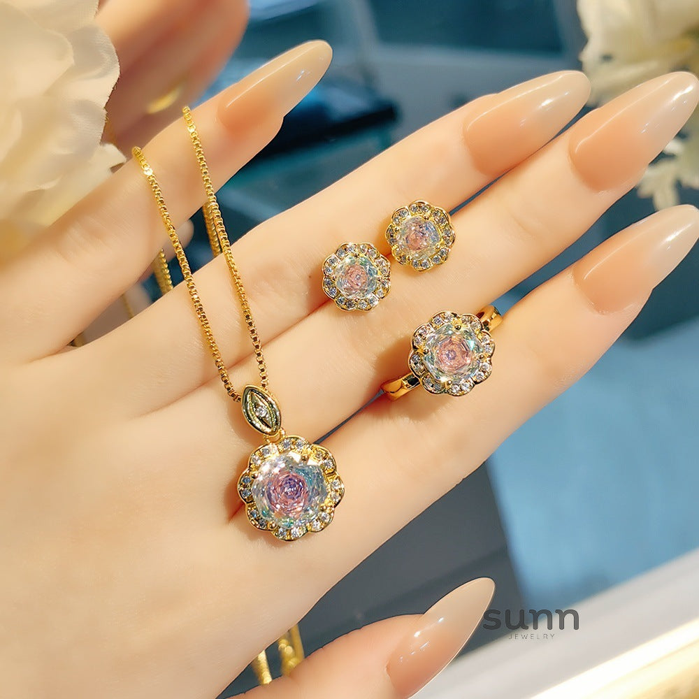 Mayleen Rose Gemstone Jewelry Set [CBKFLC0O]