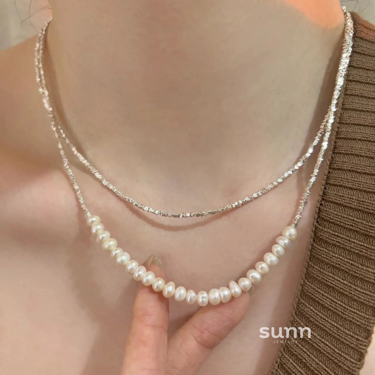 Mayleigh Luminous Pearl Choker