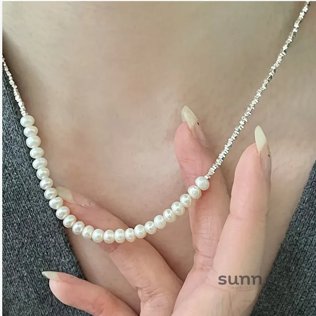Mayleigh Luminous Pearl Choker