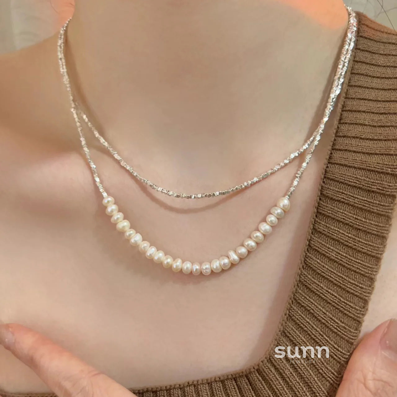 Mayleigh Luminous Pearl Choker