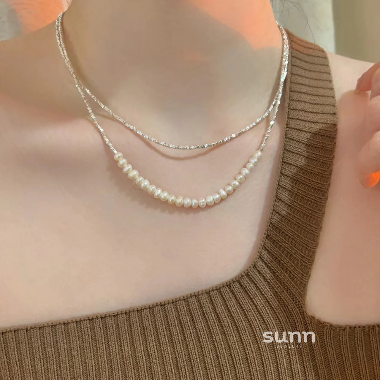 Mayleigh Luminous Pearl Choker