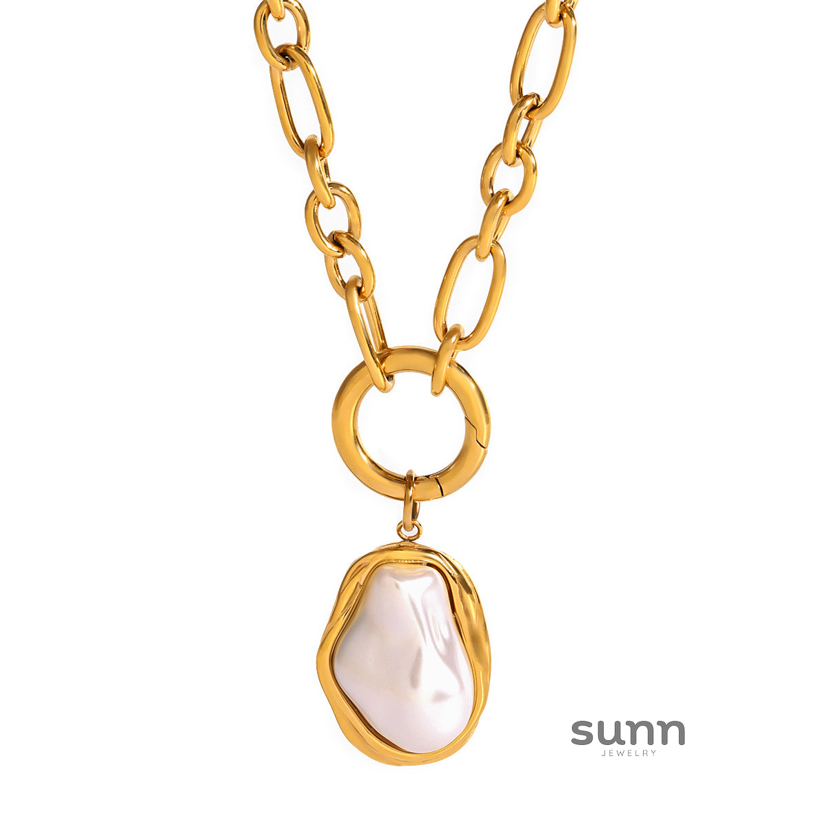 Mayte Modern Pearl Necklace [LK0WN2AC]