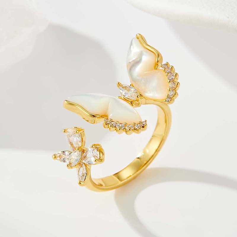 Mazzy Iridescent Butterfly Ring [7ZCHI2UJ]