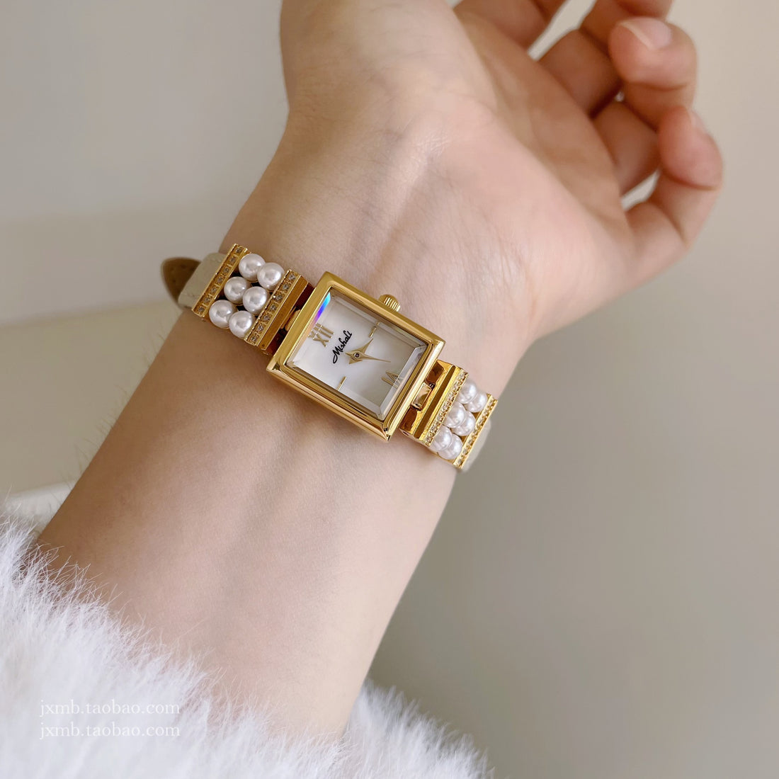 Mckenna Pearl Dial Watch [J41TIERH]