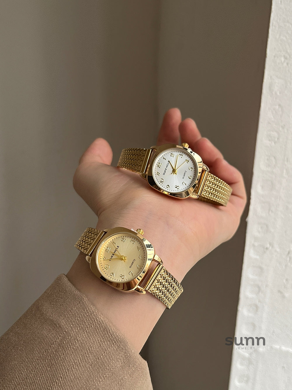 Mckenzi Vintage Square Mesh Watch [UJR5TEQ9]