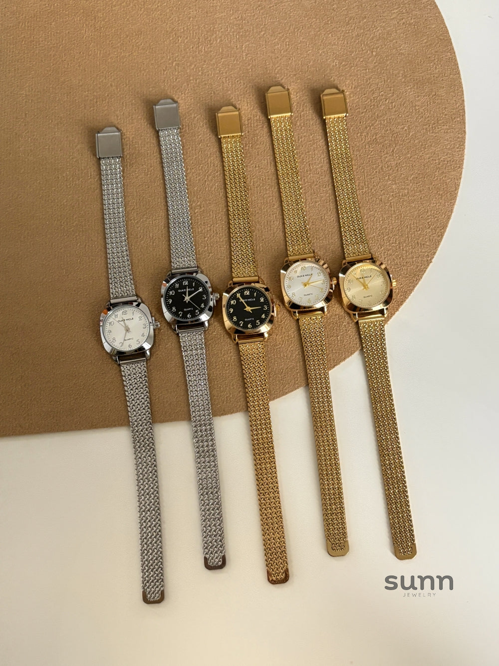Mckenzi Vintage Square Mesh Watch [72EGIHD4]