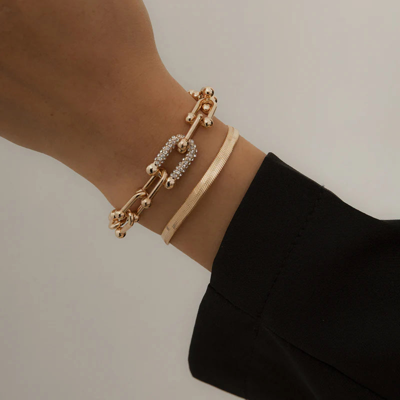 Mckenzie Flat Chain Bracelet Set