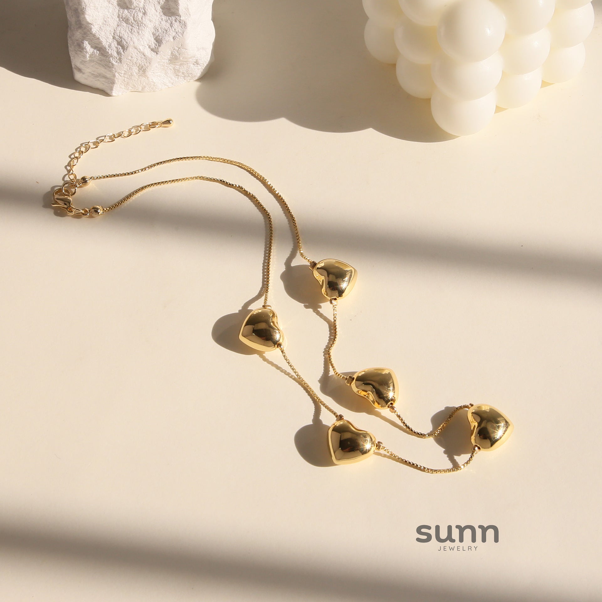 Mckynzie Brass Heart Pendant Necklace [XBRBYNTW]