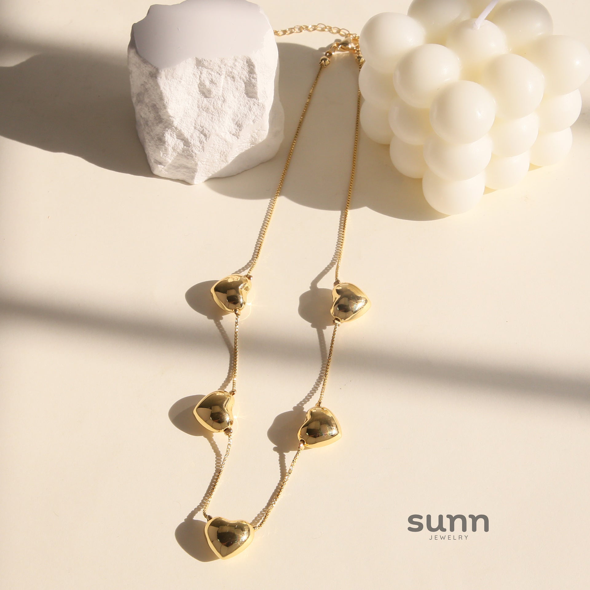 Mckynzie Brass Heart Pendant Necklace [RH8NUATH]