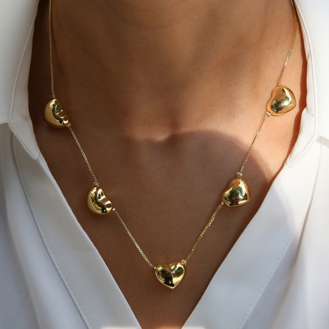 Mckynzie Brass Heart Pendant Necklace [SDDEBVNT]