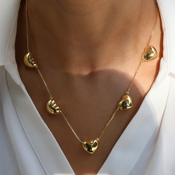 Mckynzie Brass Heart Pendant Necklace [SDDEBVNT]
