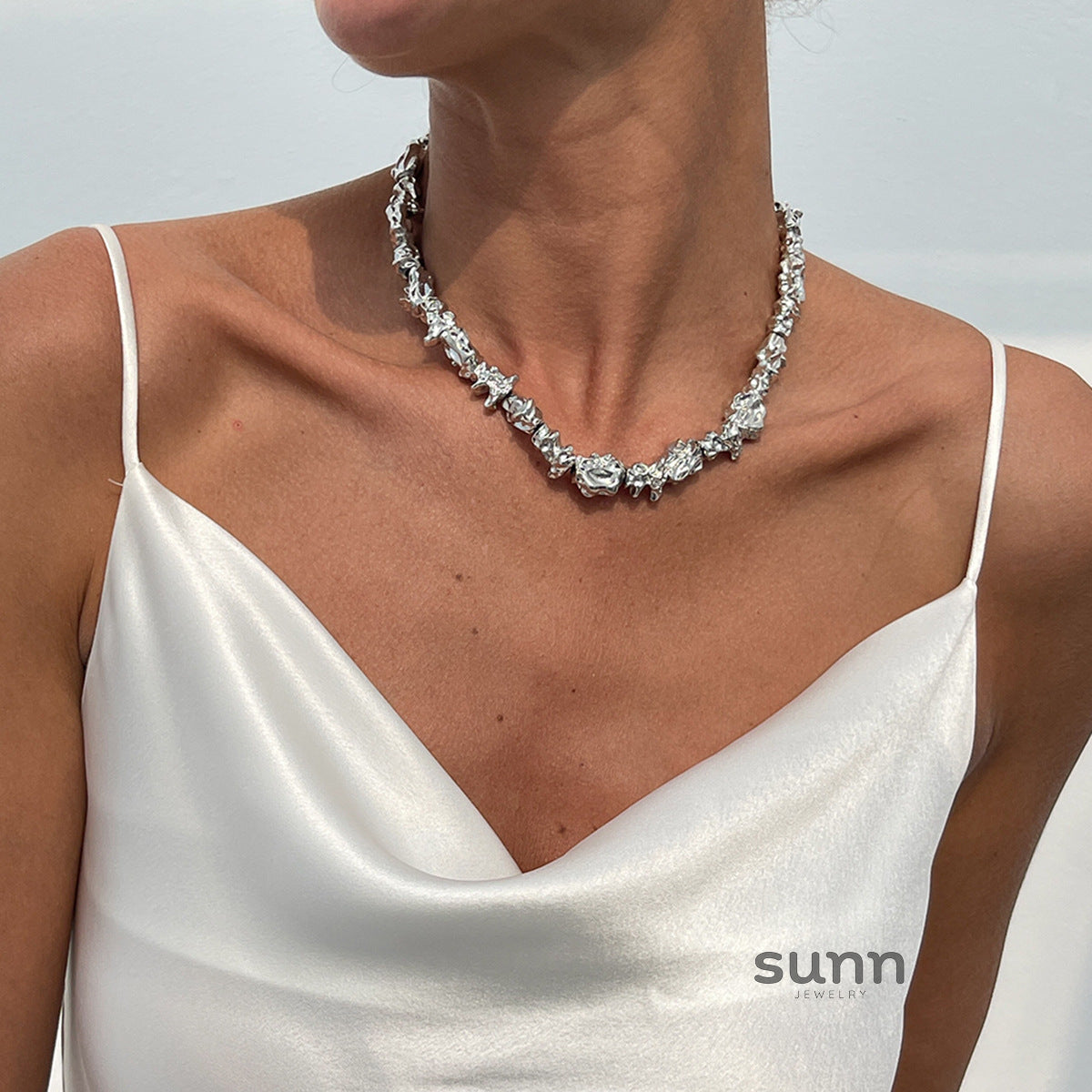 Meagan Molten Metal Jewelry Set [MLCTE6NF]