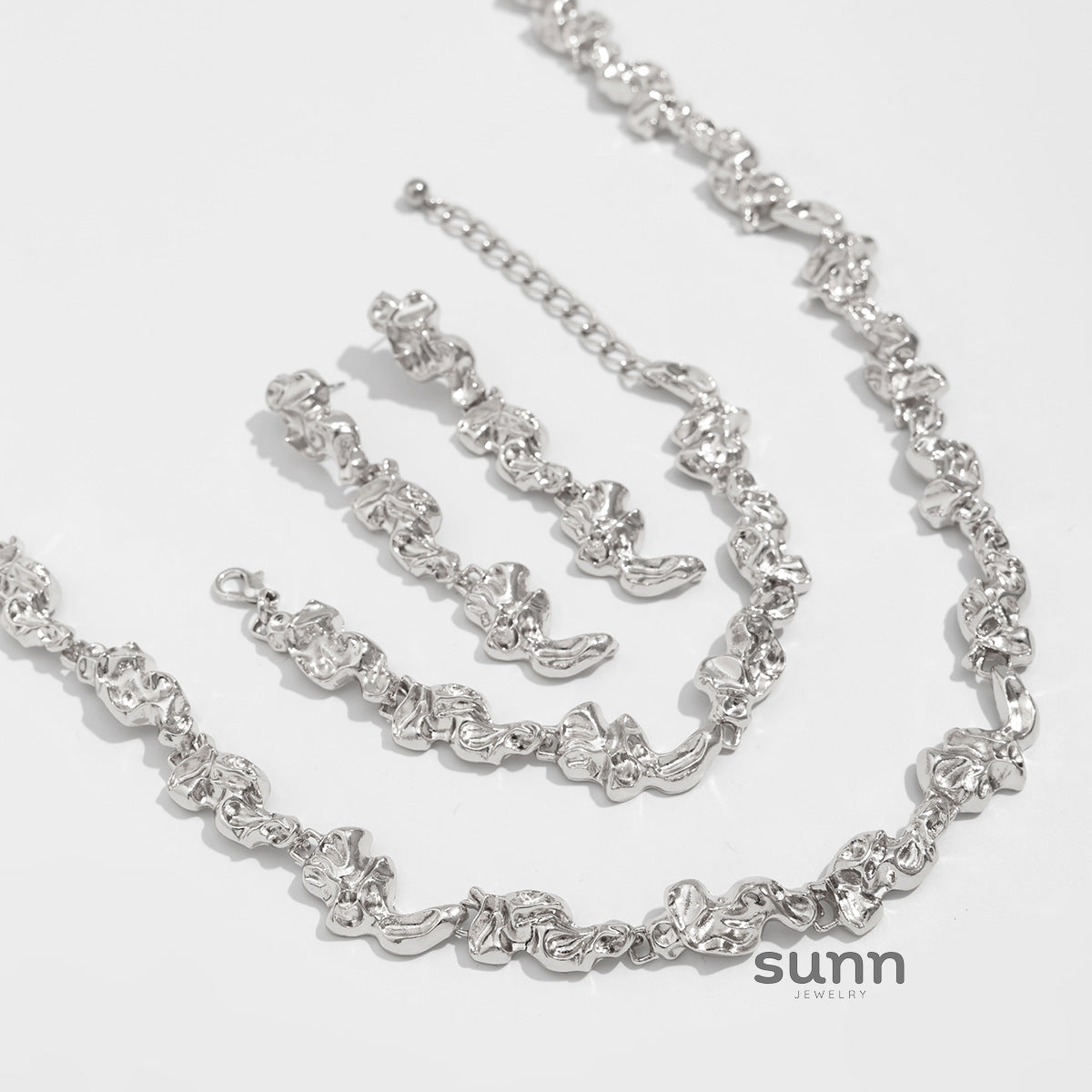 Meagan Molten Metal Jewelry Set [NZISISWT]