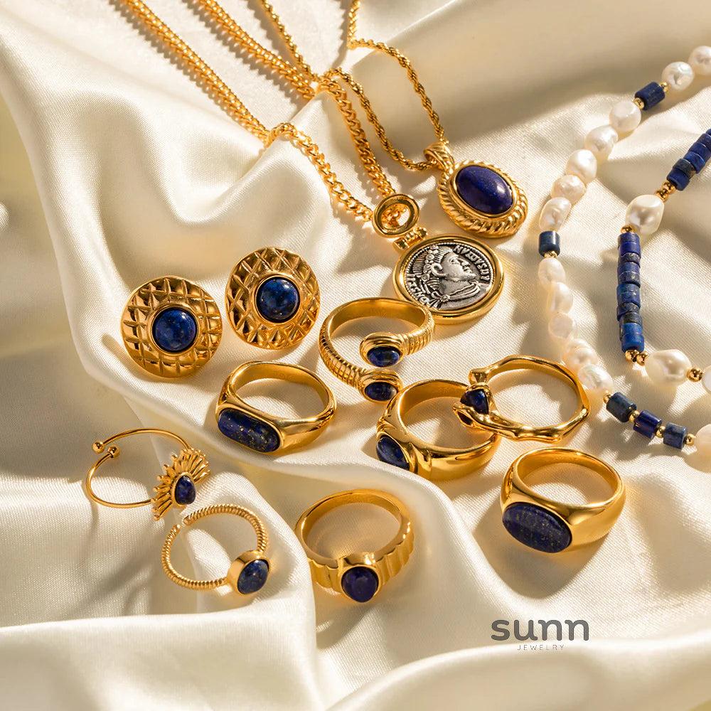 Mecca Lapis Lazuli Ring & Necklace