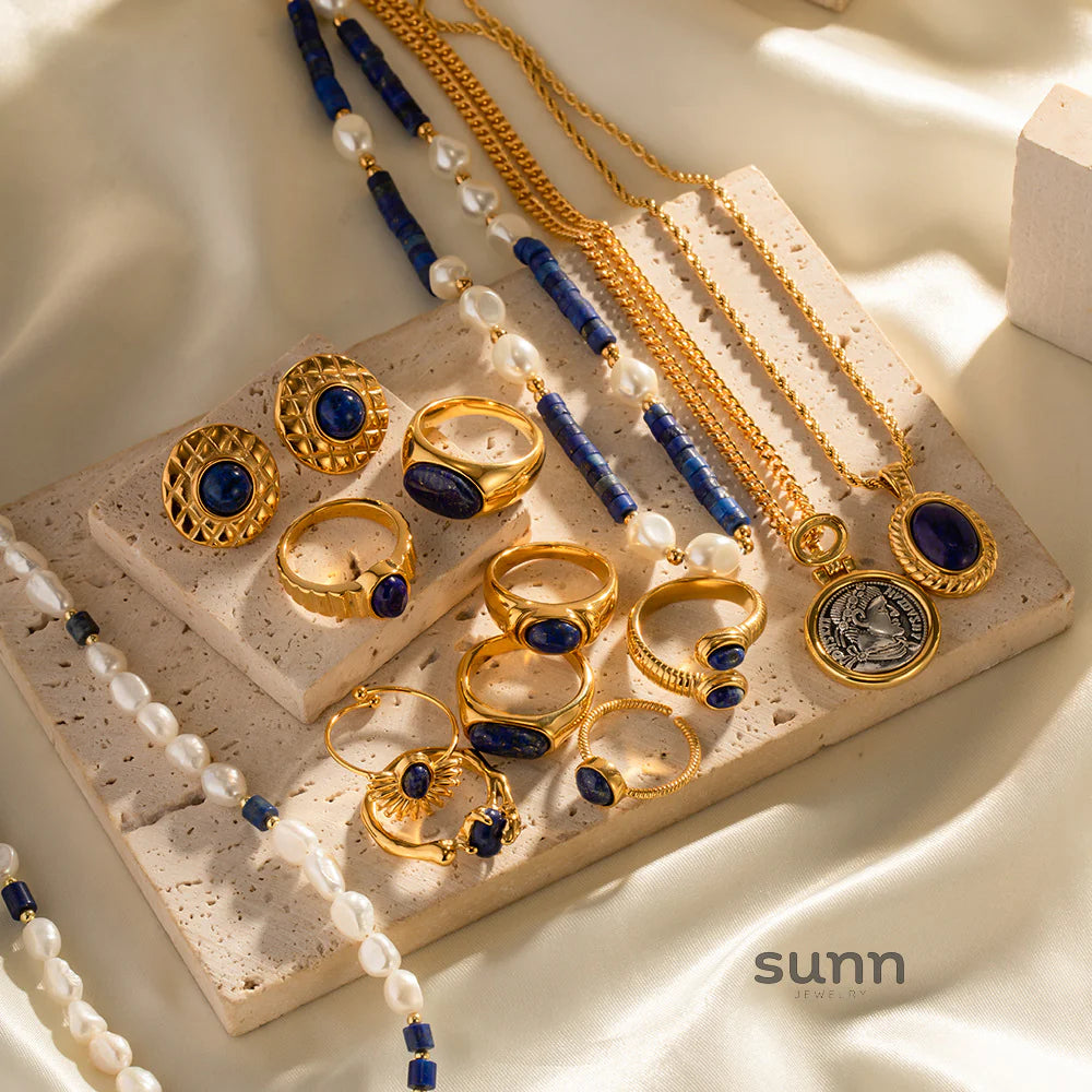 Mecca Lapis Lazuli Ring & Necklace