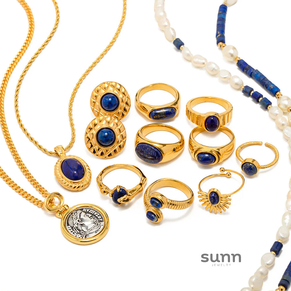 Mecca Lapis Lazuli Ring & Necklace