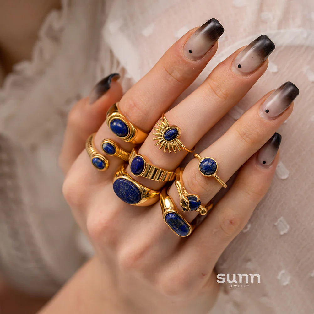 Mecca Lapis Lazuli Ring & Necklace