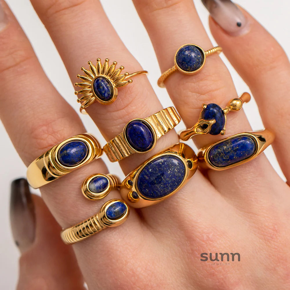 Mecca Lapis Lazuli Ring & Necklace