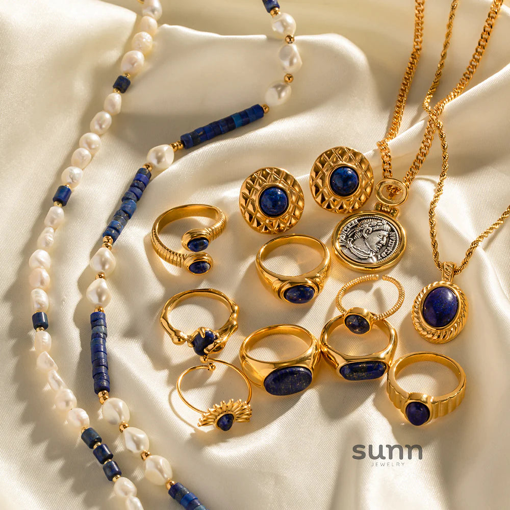 Mecca Lapis Lazuli Ring & Necklace
