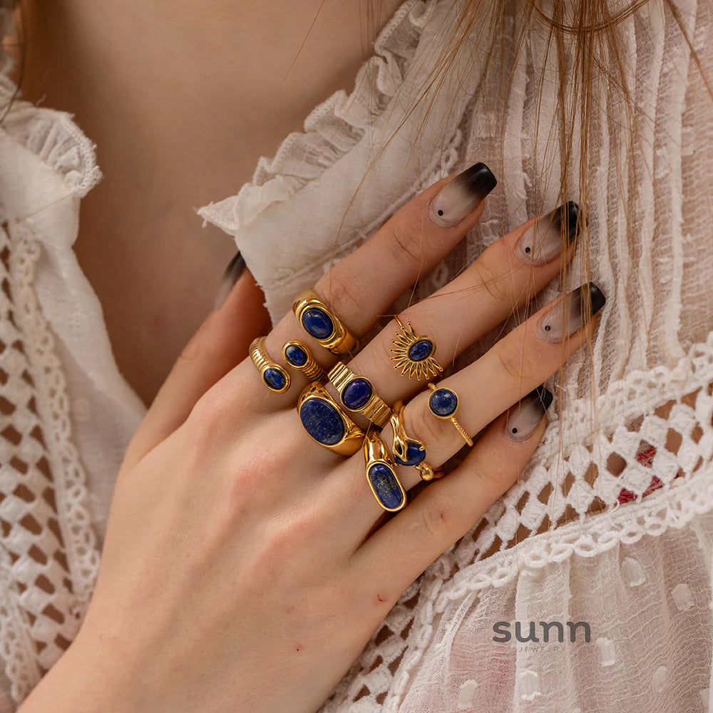 Mecca Lapis Lazuli Ring & Necklace