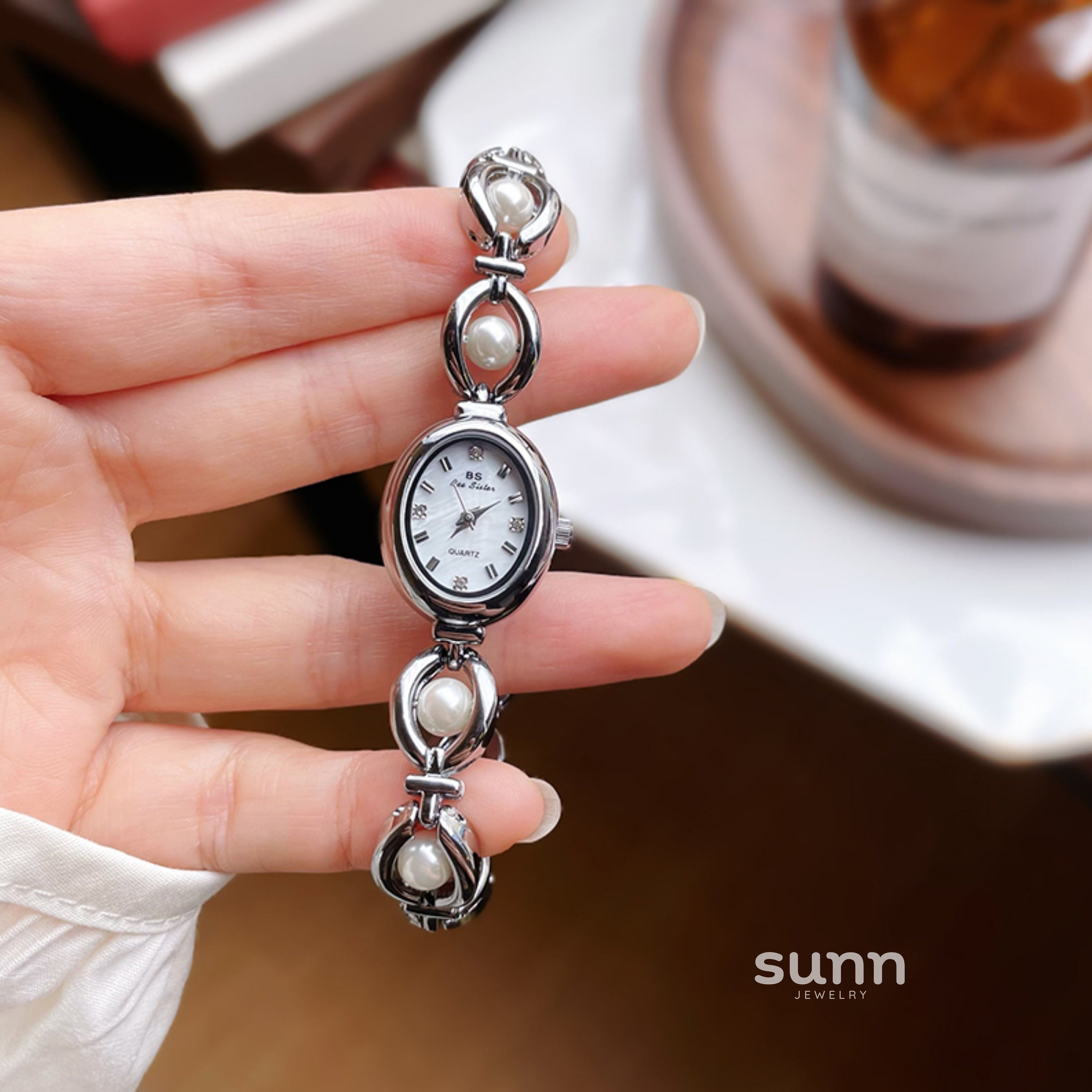 Mecca Pearl Bracelet Watch [T2E2BM8A]