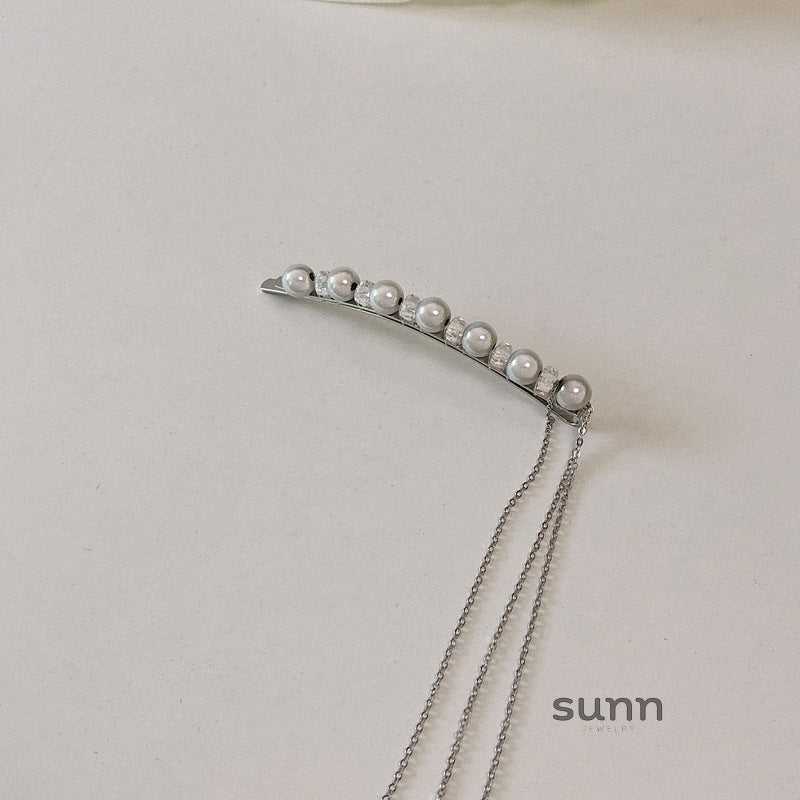 Meela Pearl Cascade Hair Clip