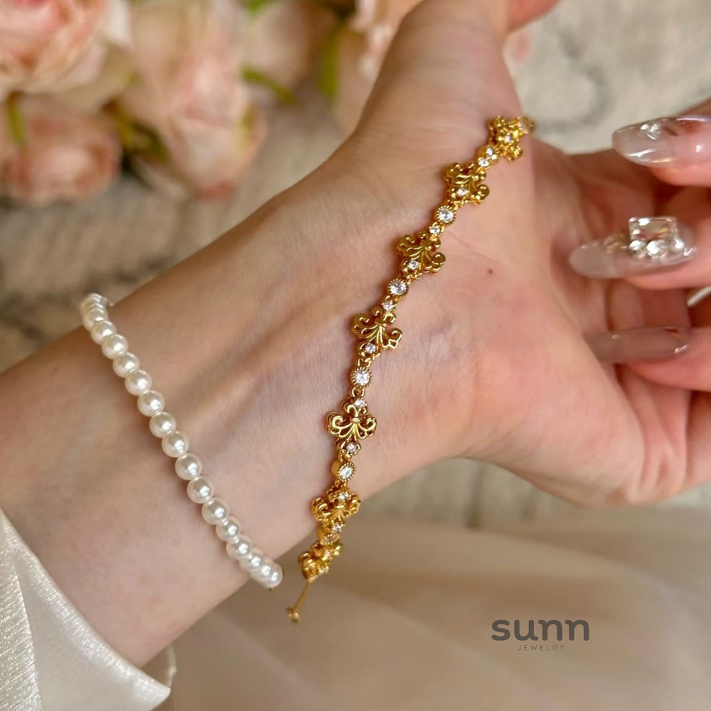 Meena Iris Zircon Bracelet [P85DVQ1A]