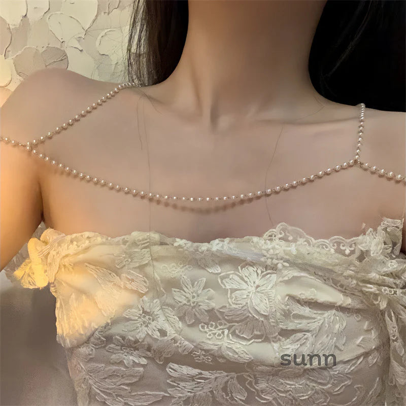 Meghan Pearl Shoulder Chain