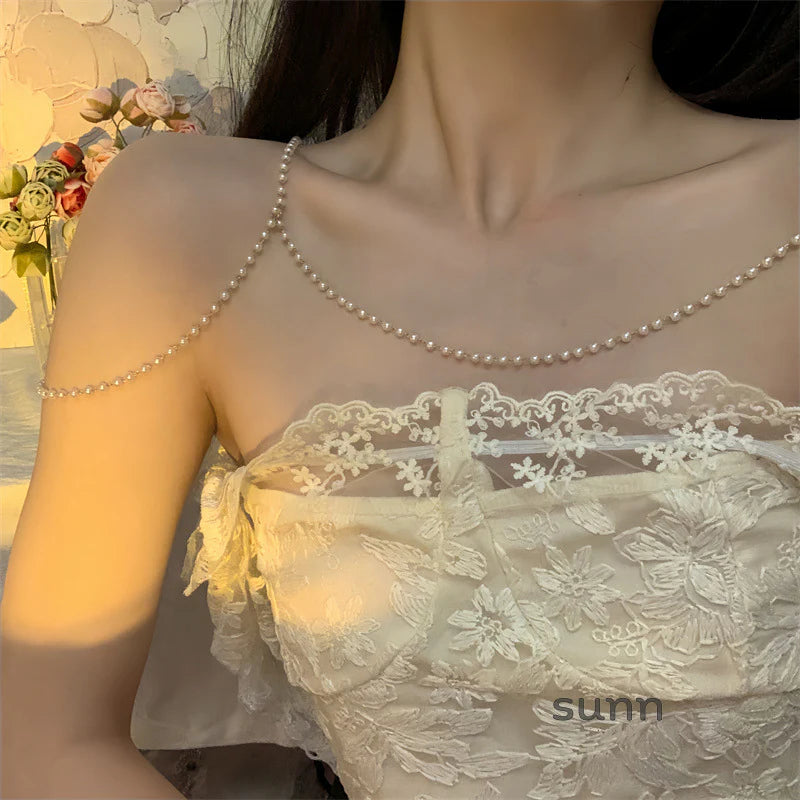 Meghan Pearl Shoulder Chain