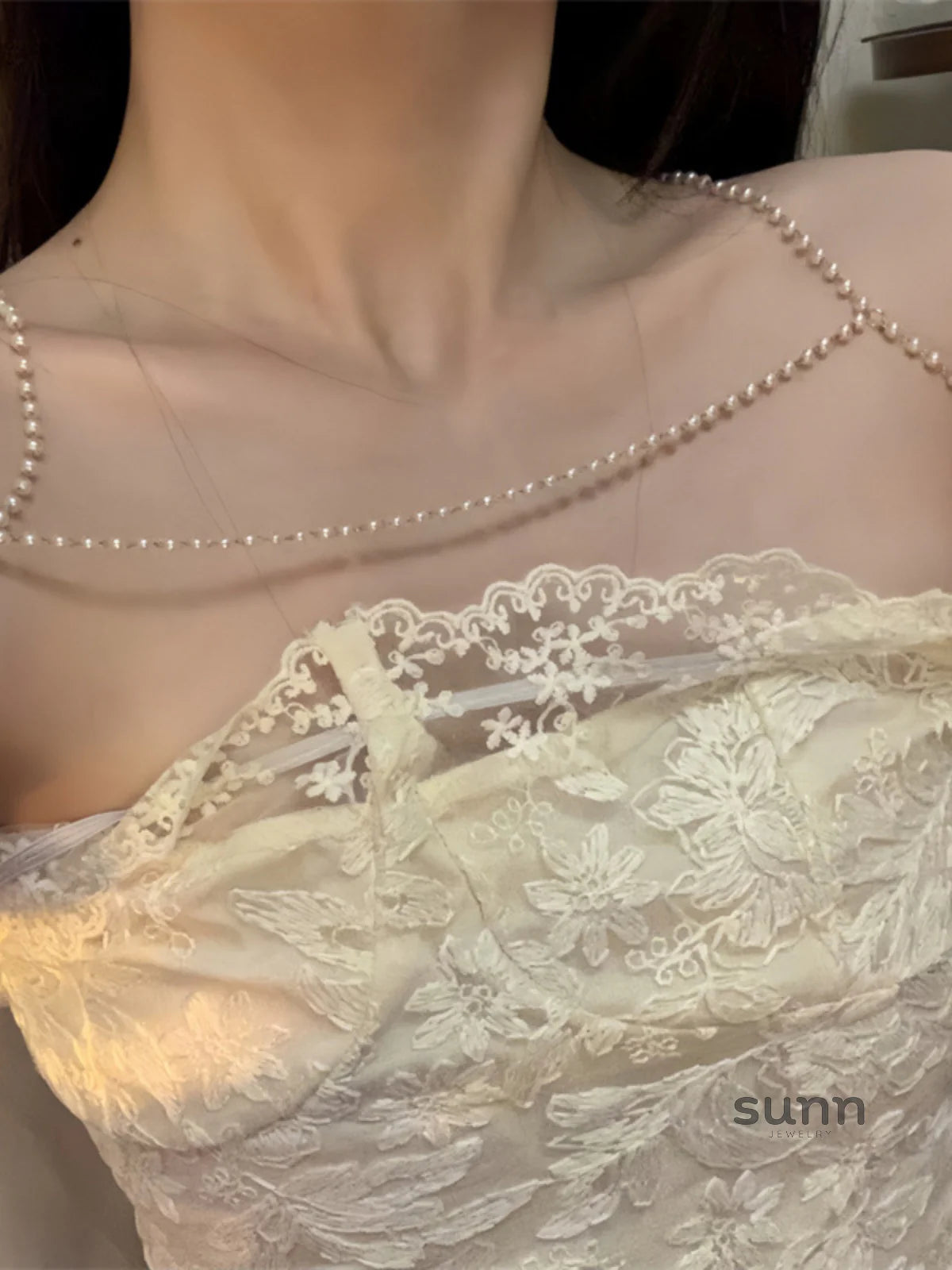 Meghan Pearl Shoulder Chain