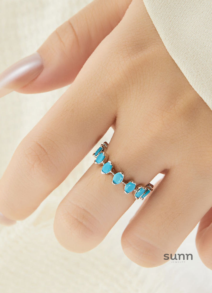 Meghan Turquoise Open Ring [CCDP42TJ]