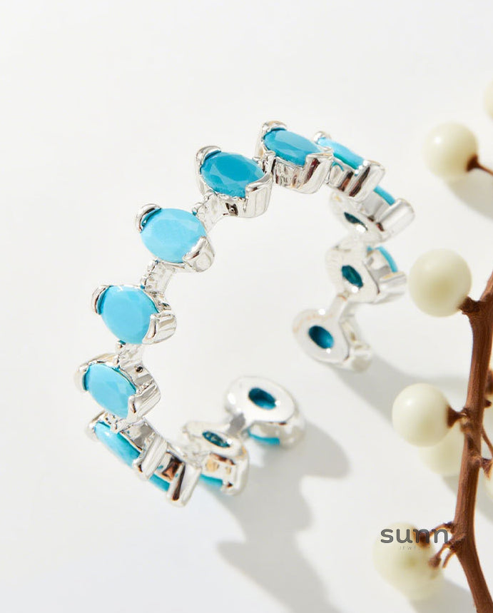Meghan Turquoise Open Ring [NAP7YEN9]