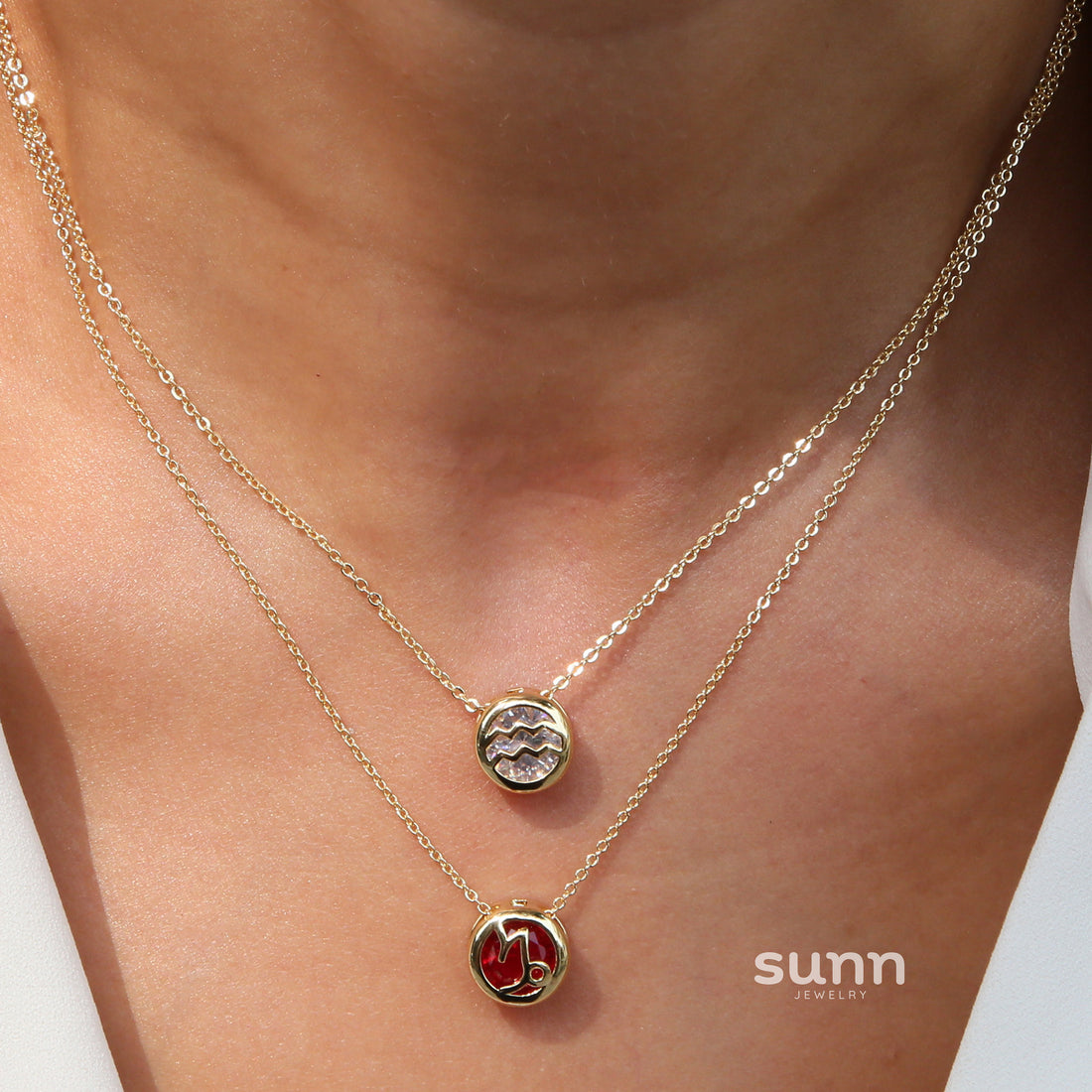 Meher Celestial Zodiac Necklace [71ZM0GOH]