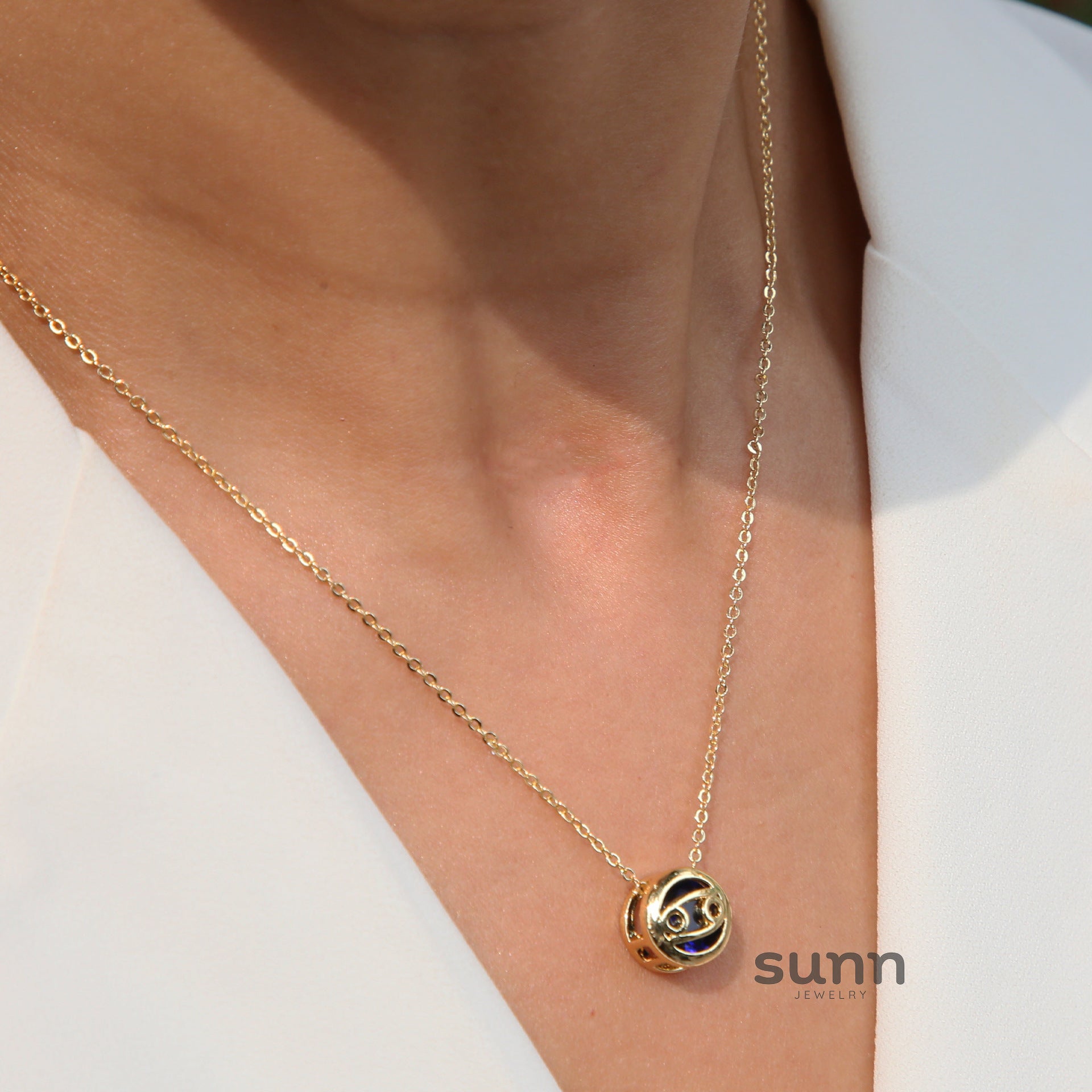 Meher Celestial Zodiac Necklace [N0EY7Y5B]