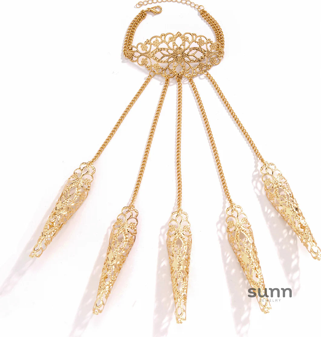 Meklit Hollow Hand Chain