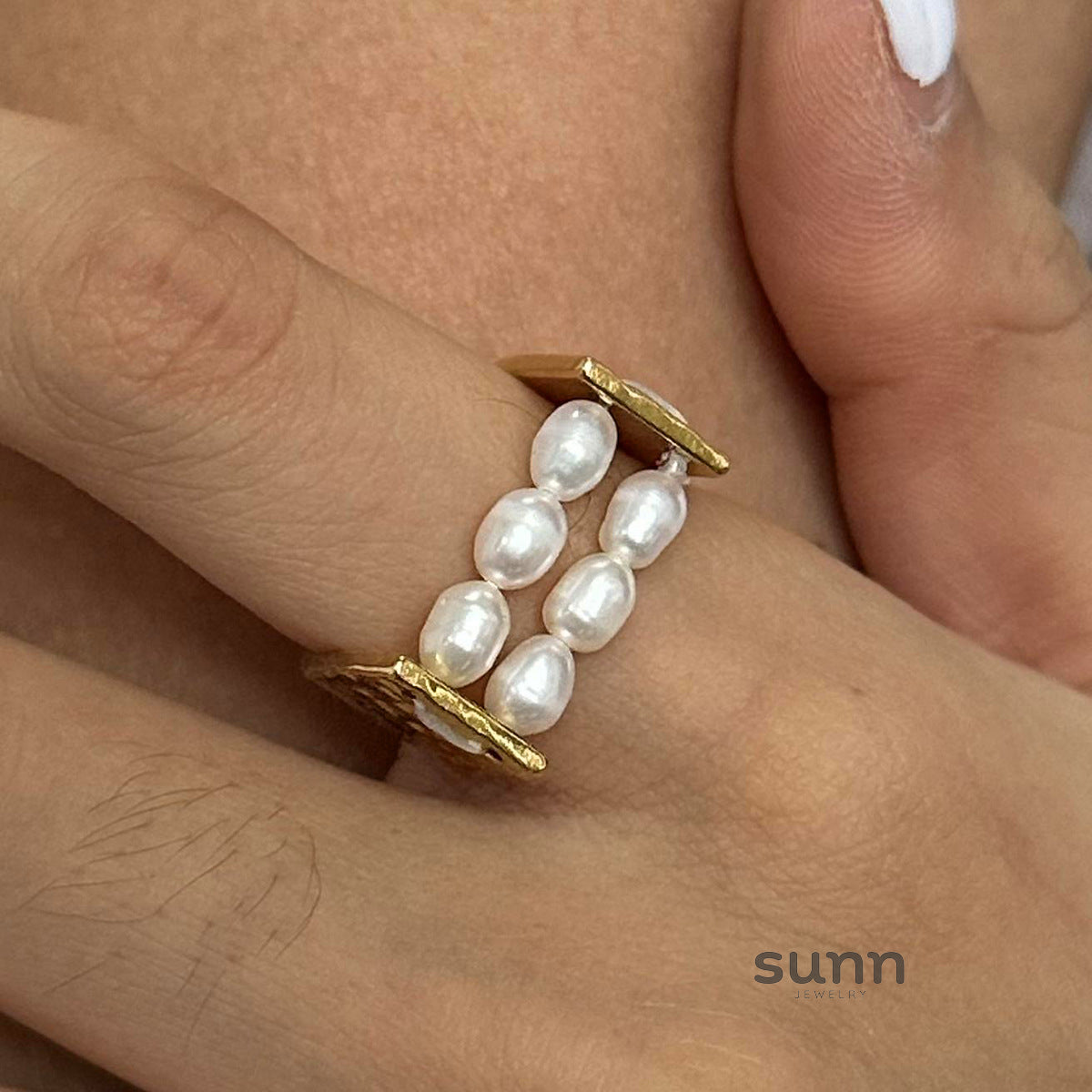 Meklit Pearl Accent Ring [C5O30PGW]