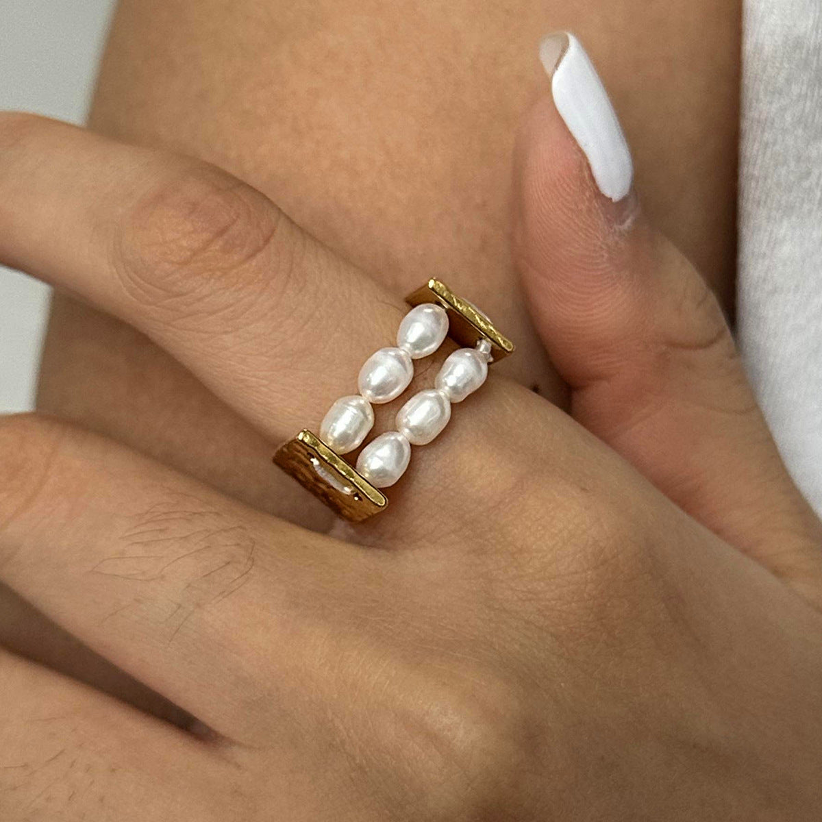 Meklit Pearl Accent Ring [4EC92YV4]
