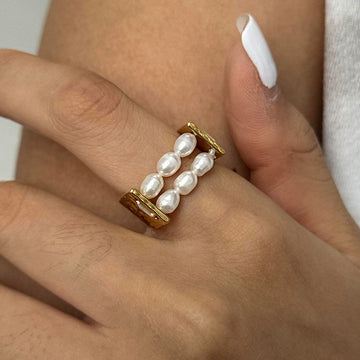 Meklit Pearl Accent Ring [4EC92YV4]