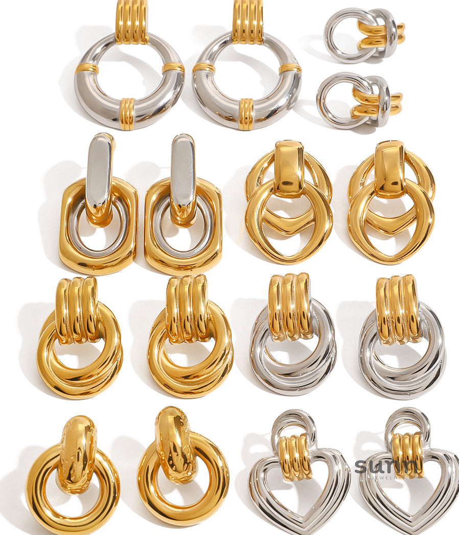 Melah Mixed Geometric Hoops [KEXT4GB9]