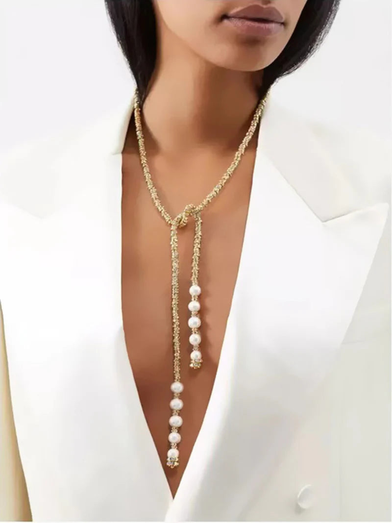 Melany Iridescent Pearl Necklace