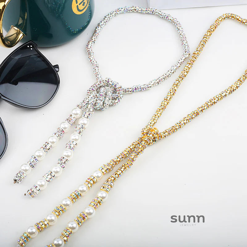 Melany Iridescent Pearl Necklace