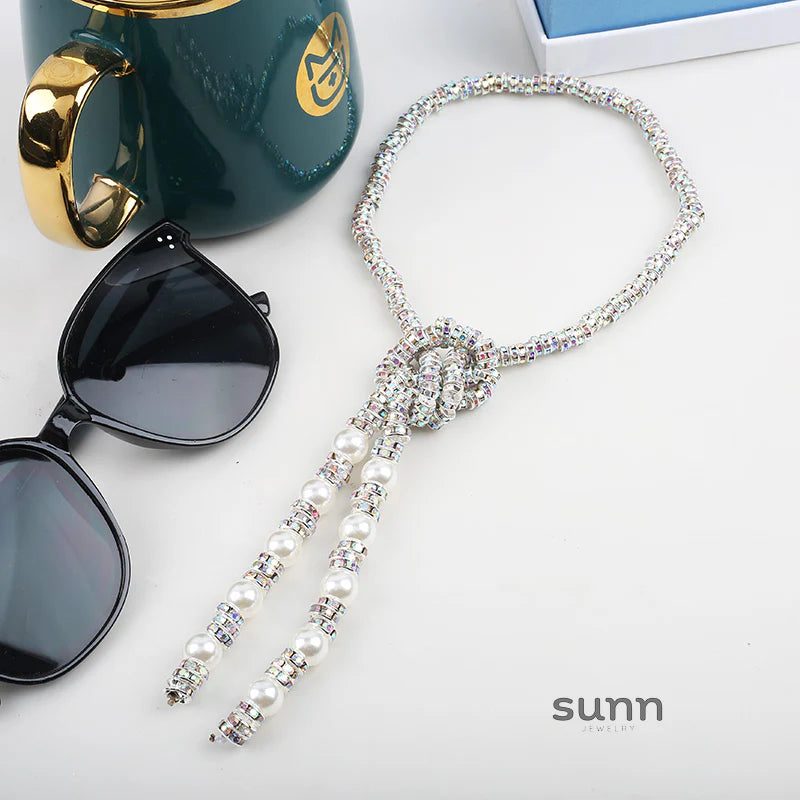 Melany Iridescent Pearl Necklace