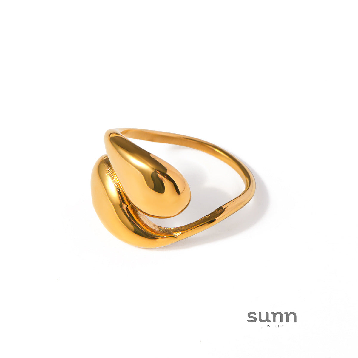 Meliah Polished Interlocked Ring
