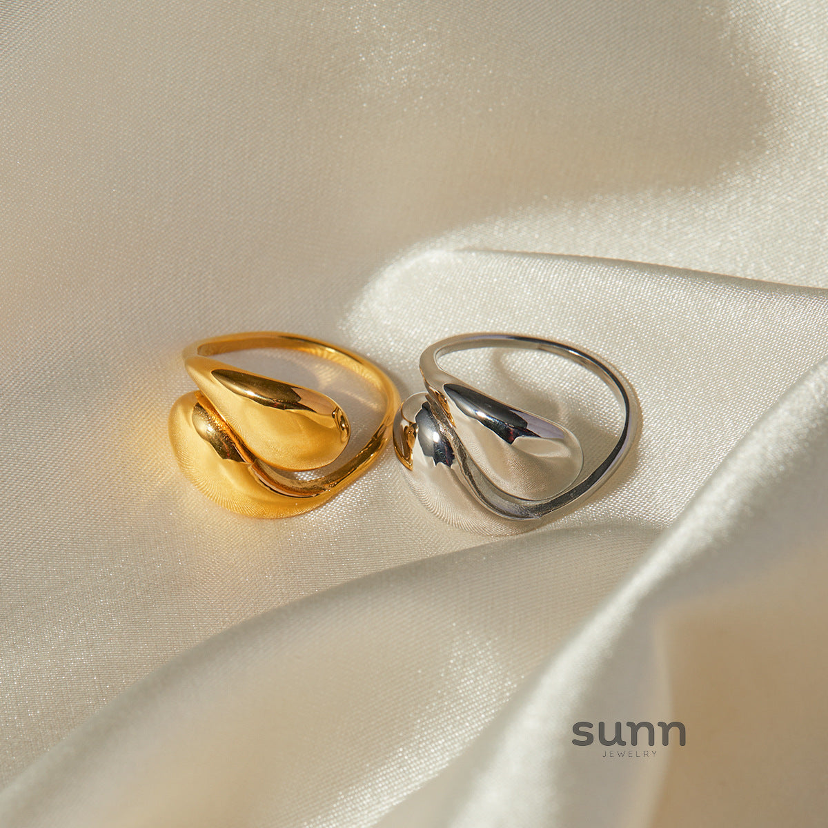 Meliah Polished Interlocked Ring