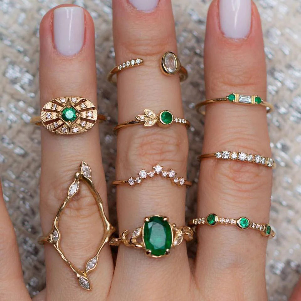 Meliah Stackable Knuckle Ring Set