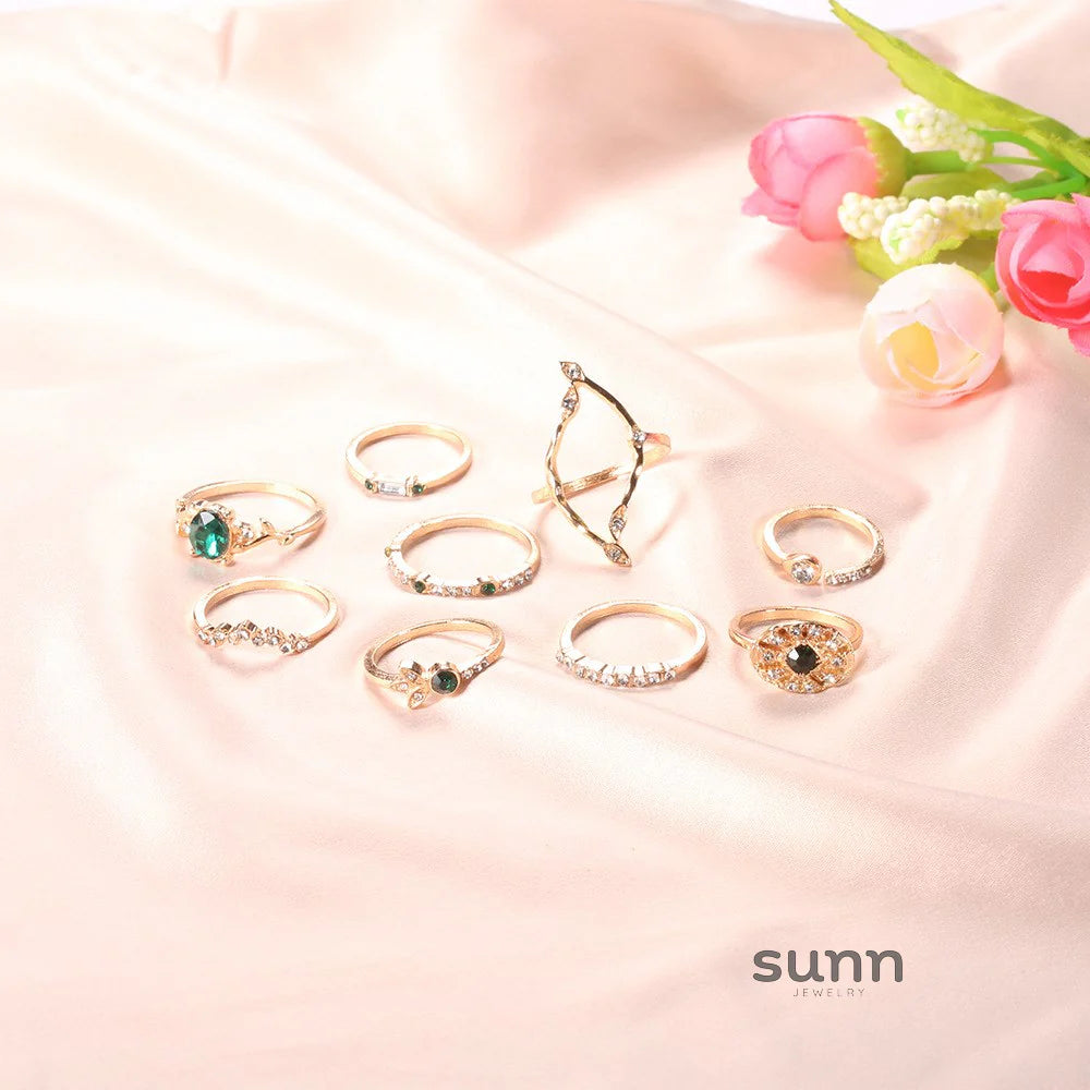 Meliah Stackable Knuckle Ring Set